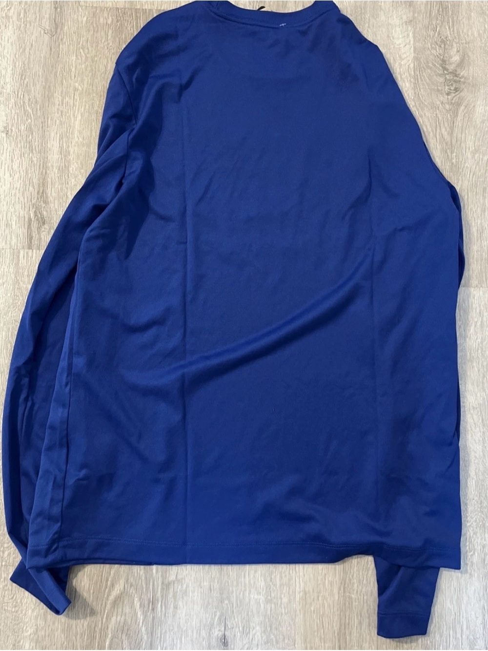 Nike New York Knicks Team Issue Pregame Warmup L/S Shirt (Blue) Mens Size XL - Picture 4 of 10